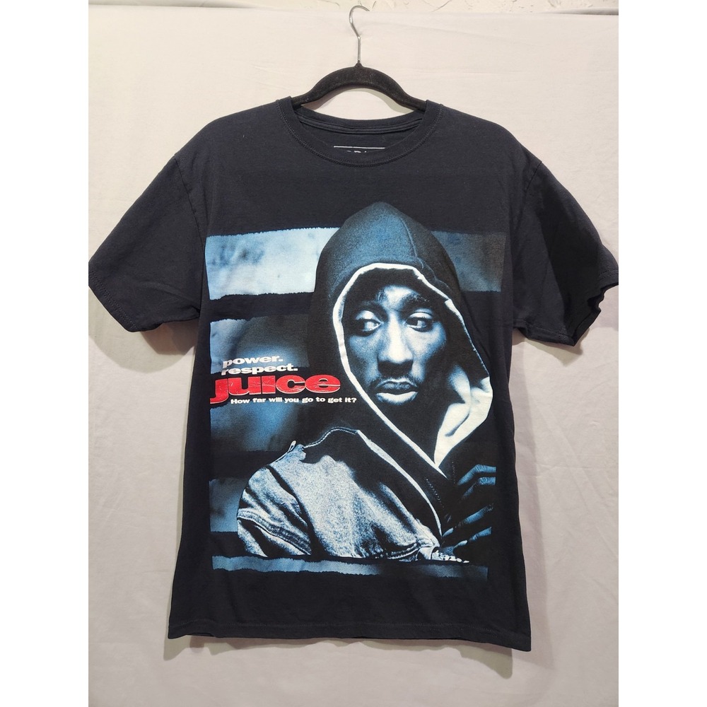2Pac Tupac Juice Movie Graphic Tee Mens M Black‎ Excellent Hip Hop Rap T-Shirt